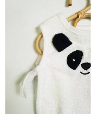 Babero bebé motivo oso panda