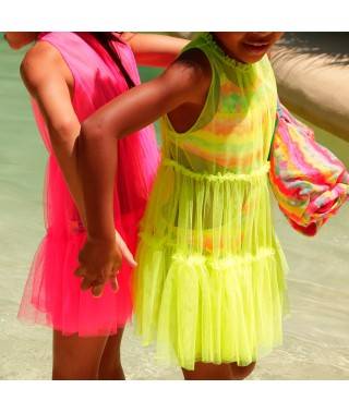 Trikini multicolor estampado tie dye. trikini para niña. moda baño. ropa de verano niña